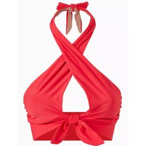 PQ Swim Alex Bikini Top in Red - L